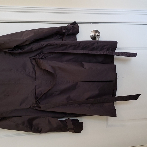 Esprit Button-Up Belted Trench Coat Dark Gray - Size XL - Picture 6 of 11